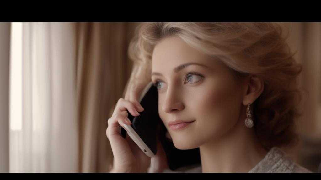 невестка разговаривает по телефону