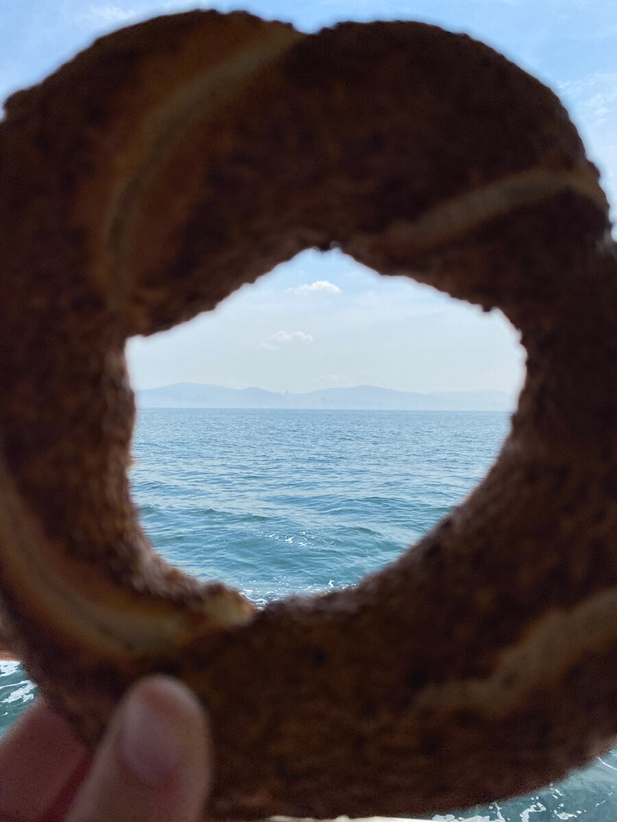 Купили специально, чтобы кормить чаек пока плыли на речном трамвайчике на Принцевы острова