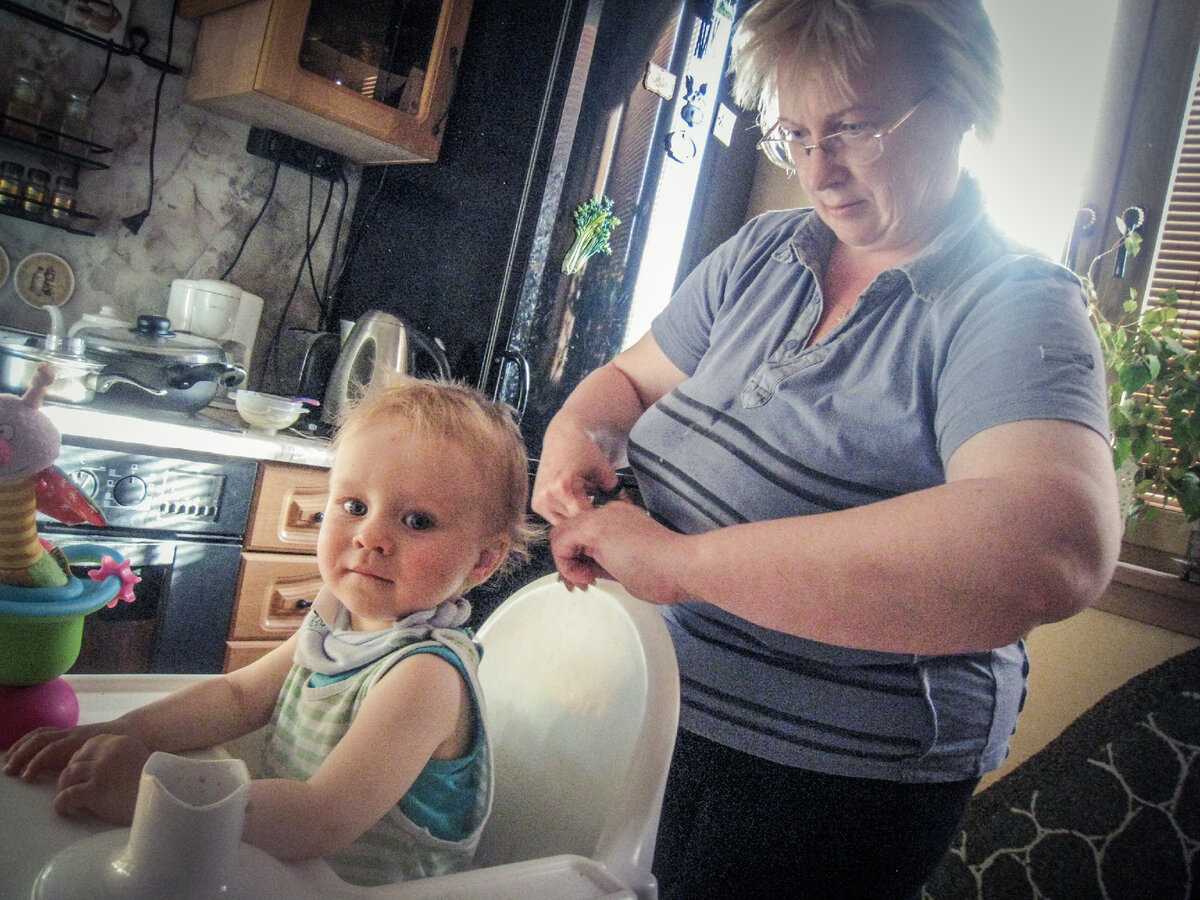 Первая стрижка!