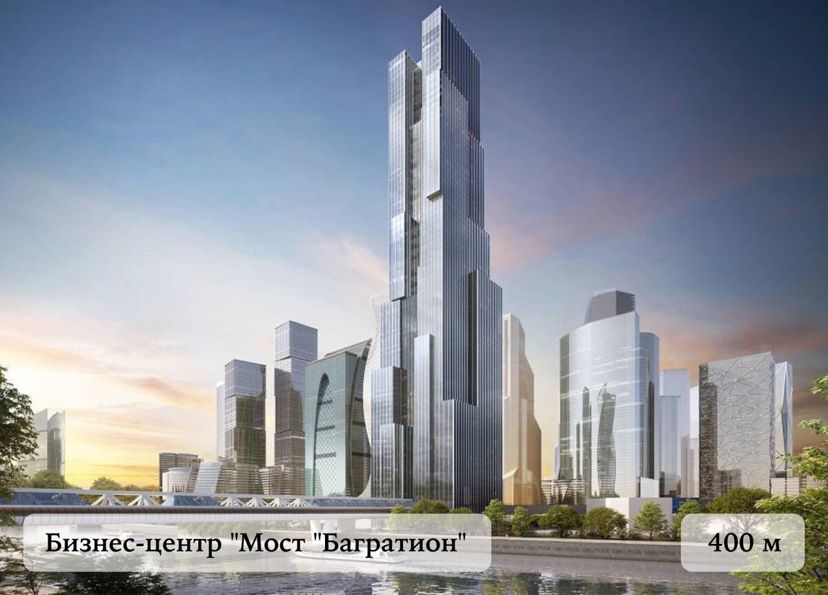 САМЫЙ ВЫСОКИЙ НЕБОСКРЕБ БИЗНЕС-ЦЕНТР «МОСТ БАГРАТИОН» 