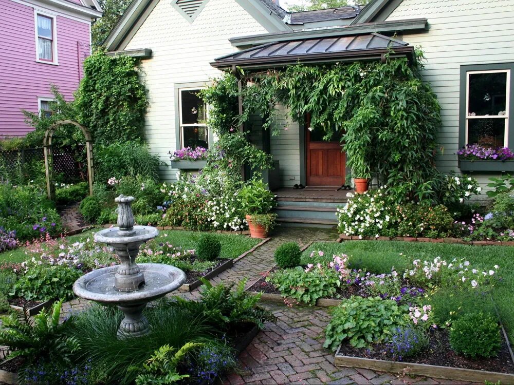 Как обустроить палисадник на даче своими руками: 7 оригинальных идей оформления придомового сада