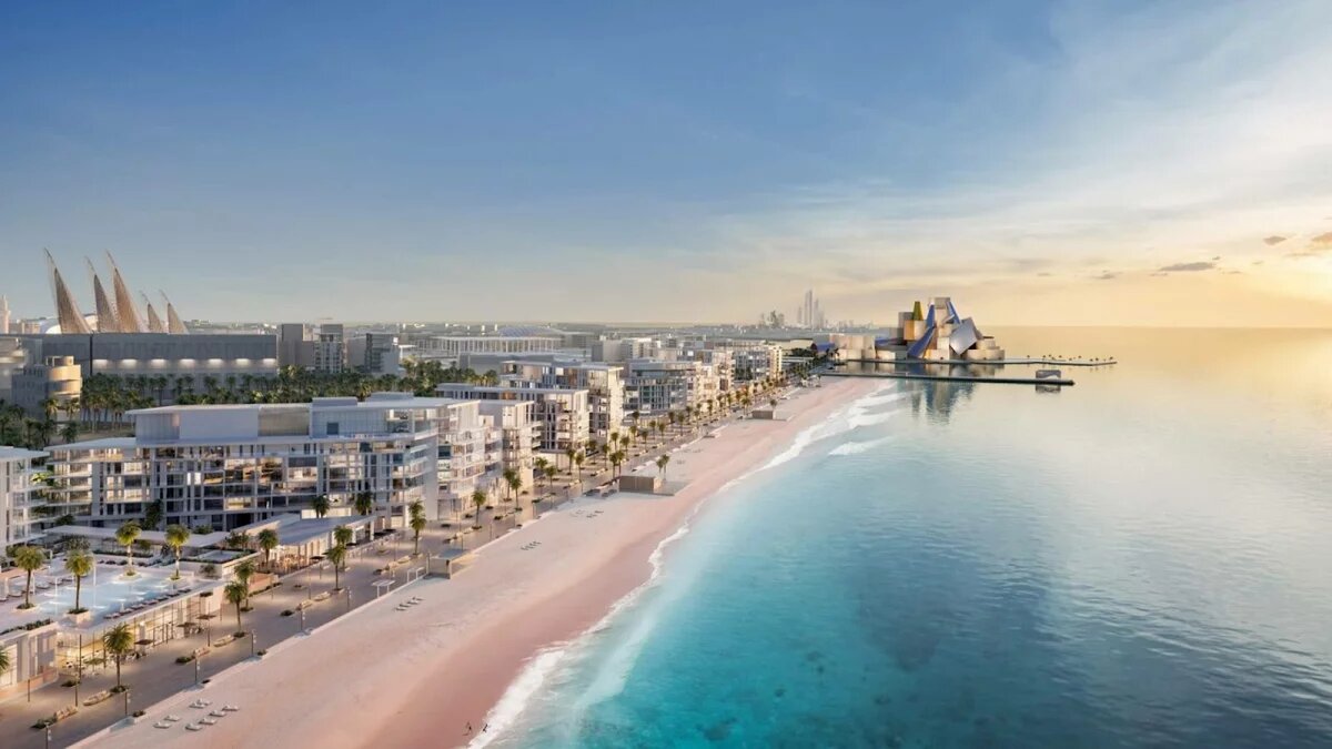 Пляж на острове Saadiyat