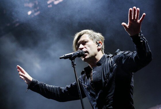    Солист рок-группы «Би-2» Лева (Егор Бортник)