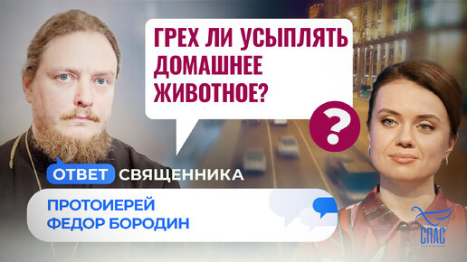 ГРЕХ ЛИ УСЫПЛЯТЬ ДОМАШНЕЕ ЖИВОТНОЕ?