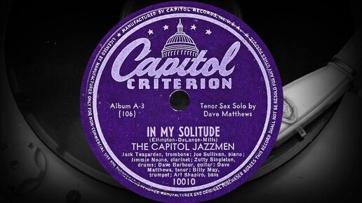 IN MY SOLITUDE - THE CAPITOL JAZZMEN (1944)