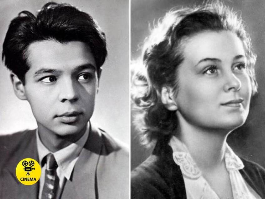 Студенты ВГИКа Раднэр Муратов и Изольда Извицкая в 50-х годах.