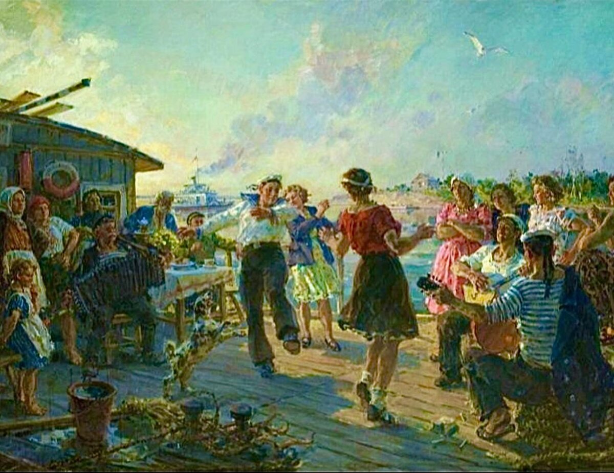  Георгий Савицкий. «После работы». 1947