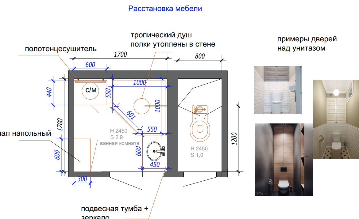 Стандарты для ванной комнаты и туалета