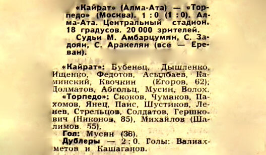 "Советский спорт", № 220 (6262), среда, 18 сентября 1968 г. С. 3. С незначительной корректировкой автора ИстАрх. 