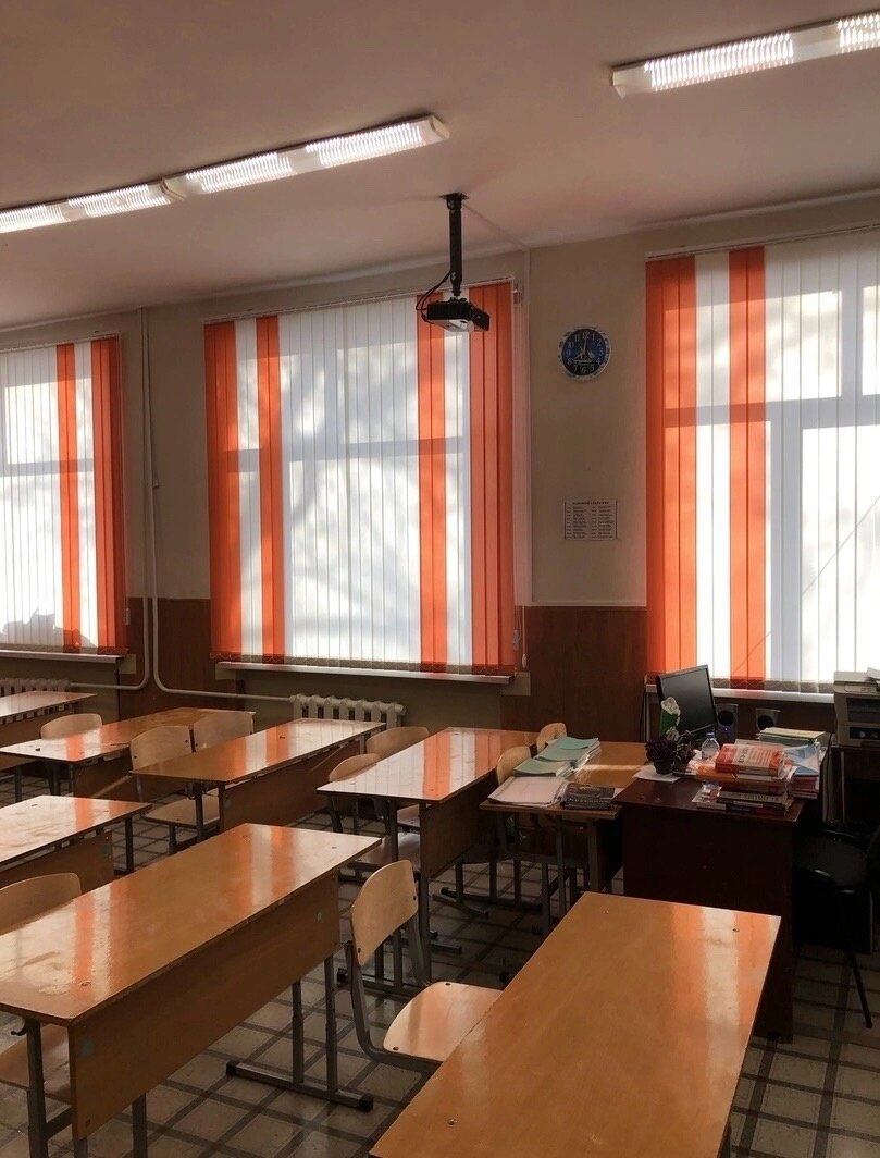 Вертикальные жалюзи для детских садов и школ в Оренбурге. Дом Жалюзи
