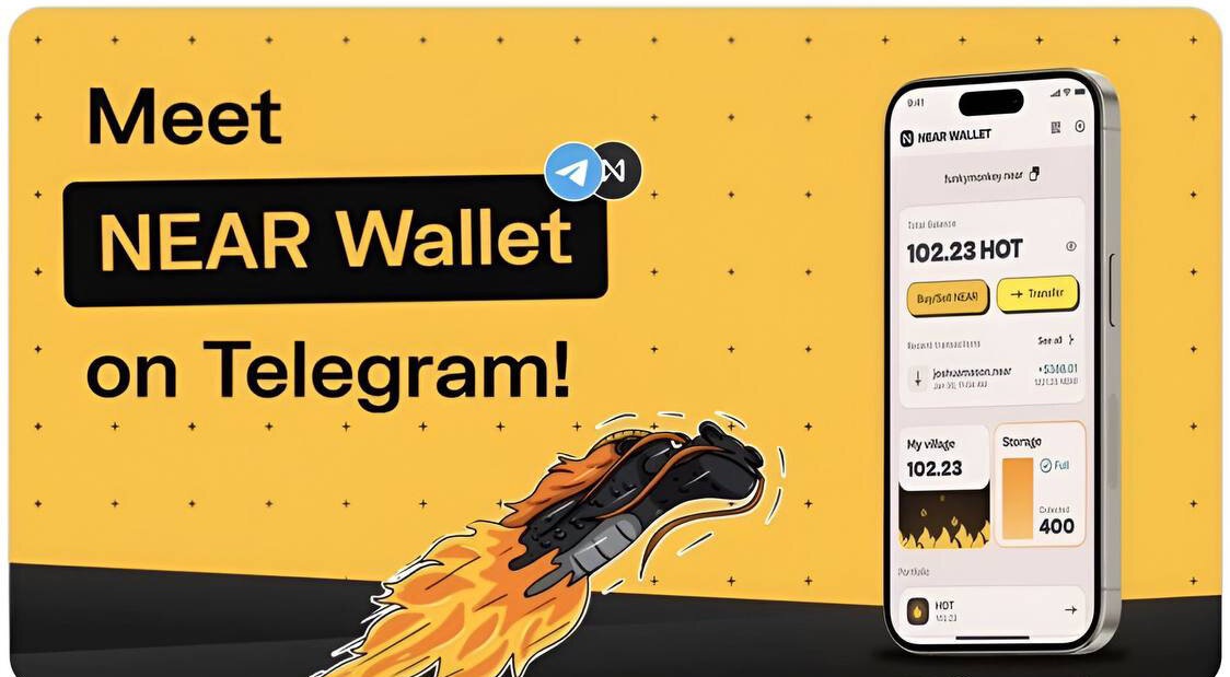 NEAR Protocol создает свой кошелек и раздает бесплатно токены HOT в ТГ