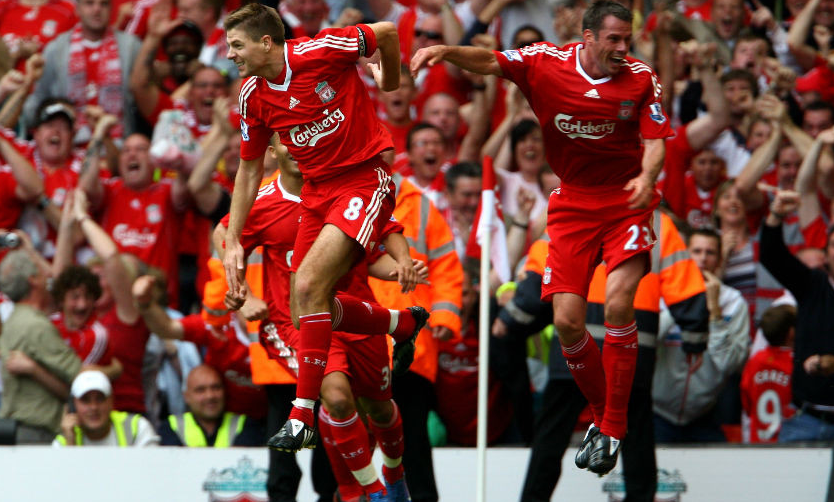 Хаби Алонсо и Джеррард Ливерпуль. Jamie Carragher Liverpool.