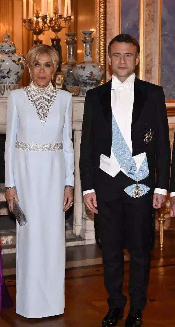 Бриджит и Эммануэля Макрона на гала-ужине со шведской королевской семьёй. Фото: Соцсети