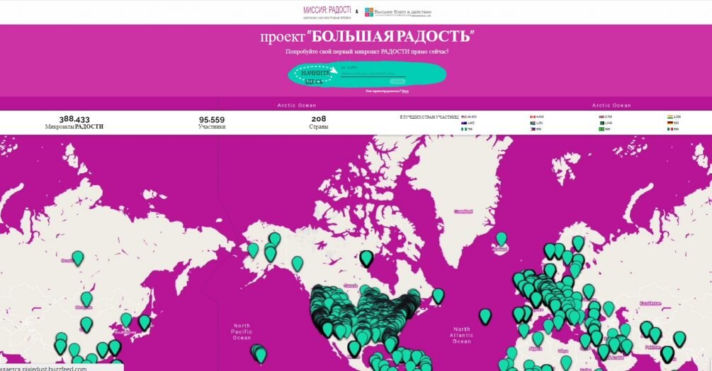    Последователь проекта есть уже по всему миру.