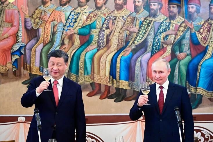 Си Цзиньпин и Путин (иллюстрация из открытых источников)