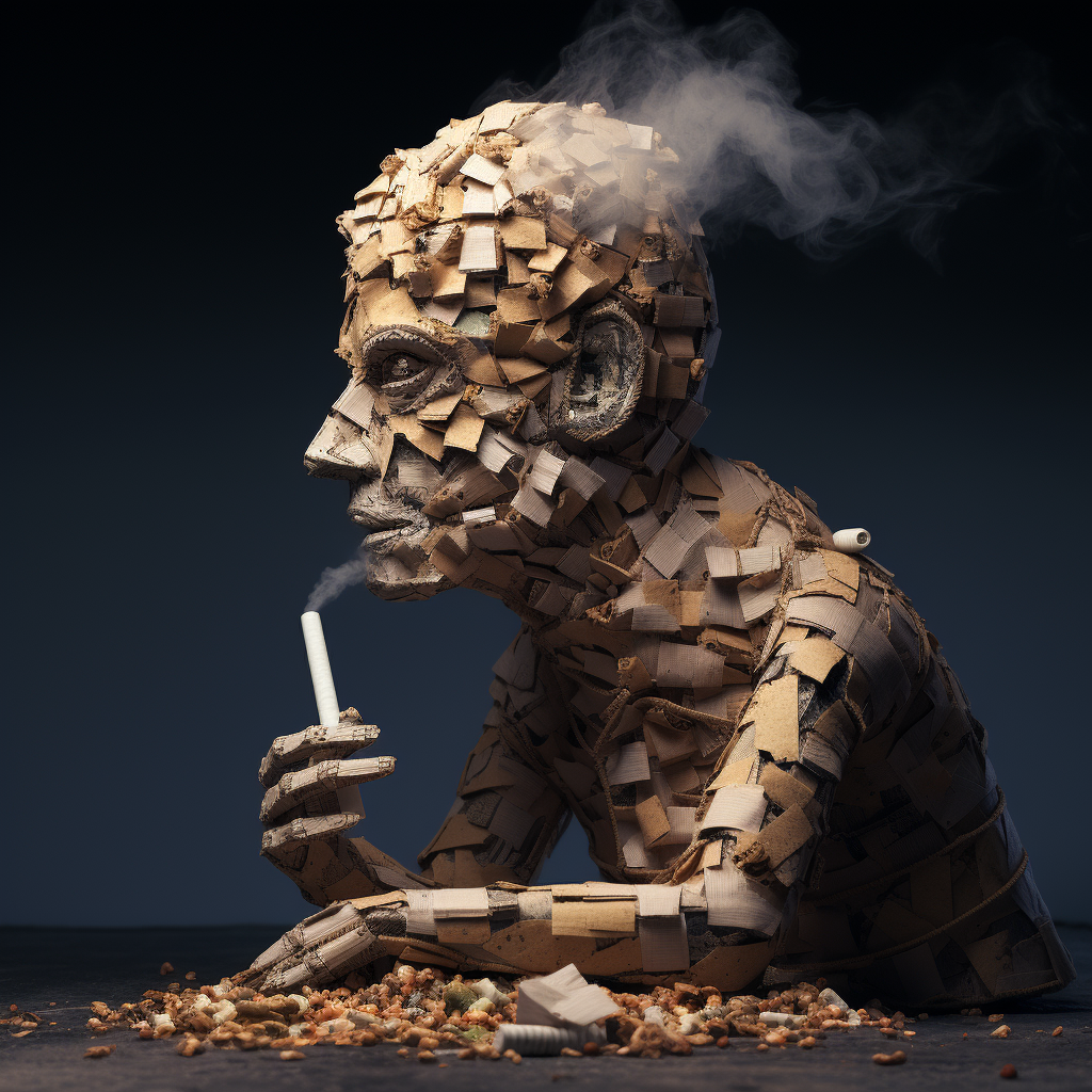 Карикатура "Бросить курить"