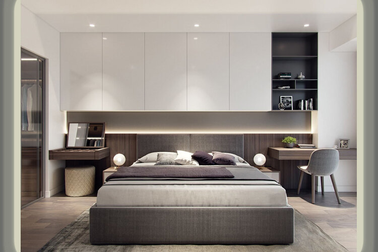 Шкаф в спальню. Дизайн маленькой спальни. Спальня со шкафом в изголовье. Спальня со шкафом в изголовье. Кровать между шкафами.