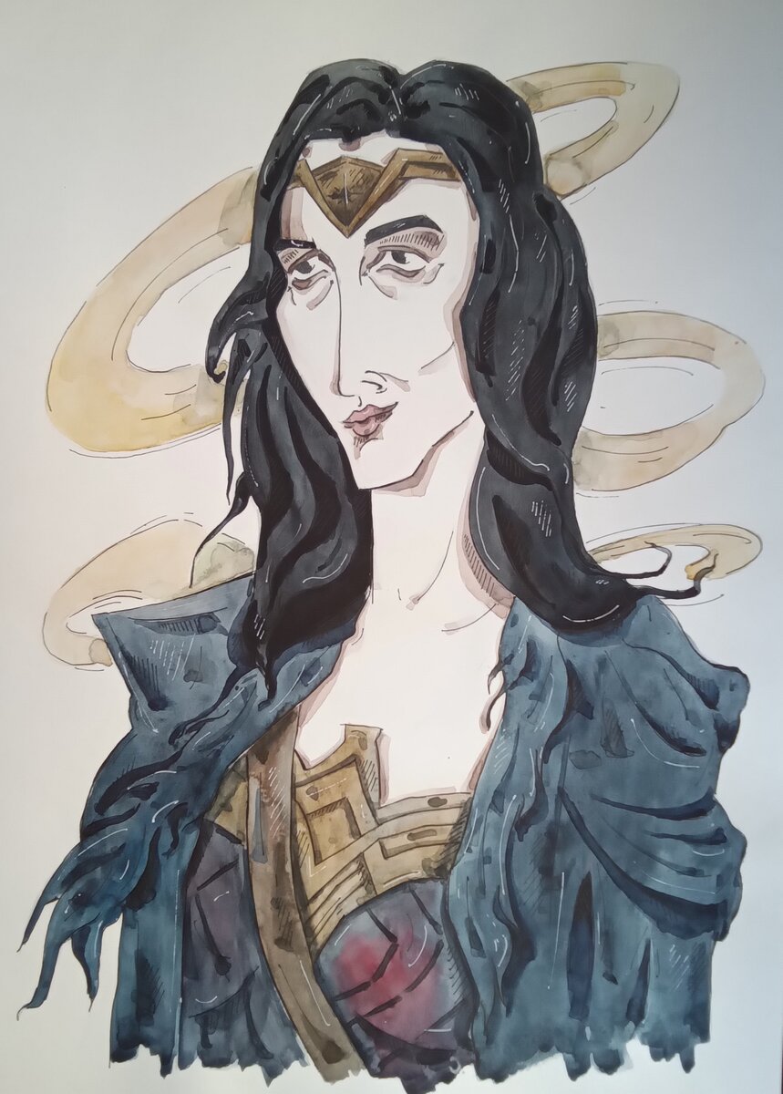 Авторская иллюстрация "Чудо-женщина"