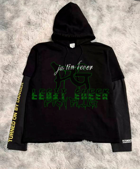 VETEMENTS Eleven Inch Gun Club Justin Ever Hoodie 