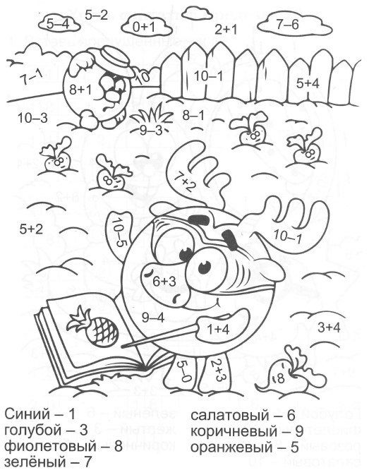 Развивающие и математические раскраски - Инструкция