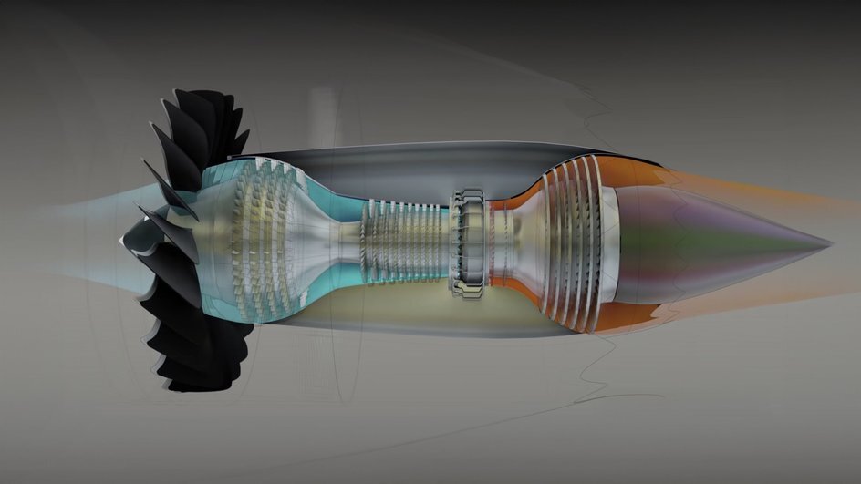 Реактивный двигатель. Из открытых источников.