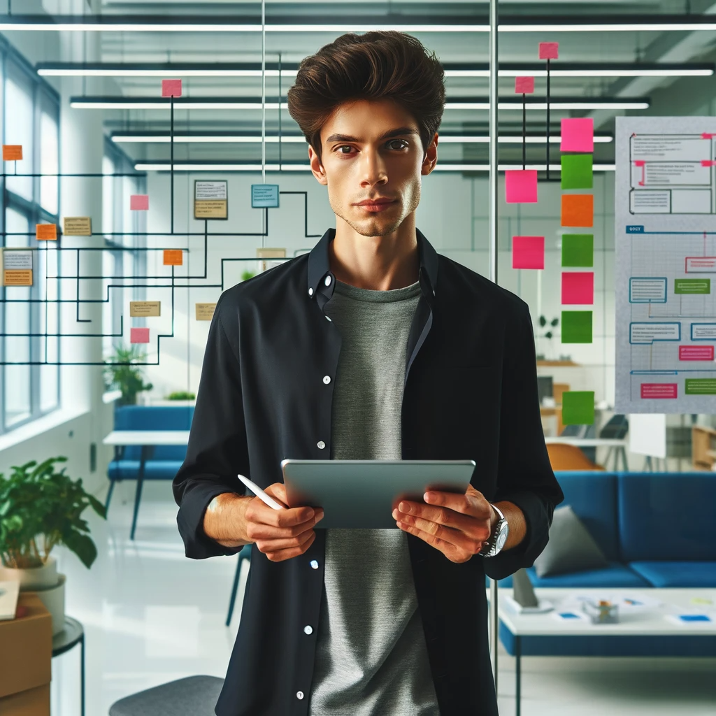 Примерно так выглядит начинающий менеджер проекта :).