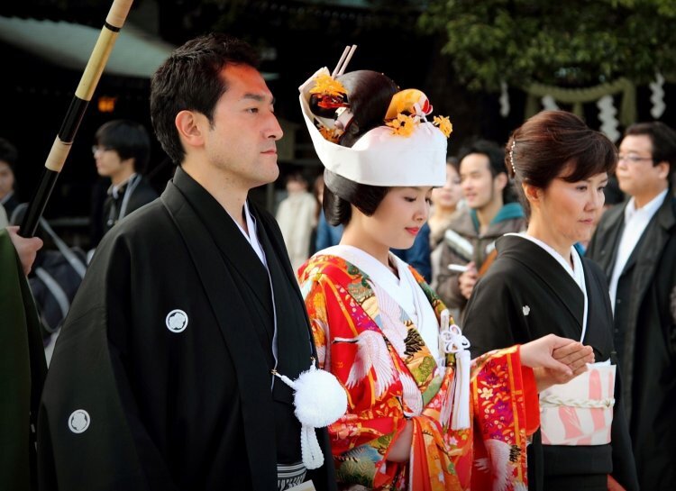 Традиционная японская свадьба. Фото: Konnichiwa Club