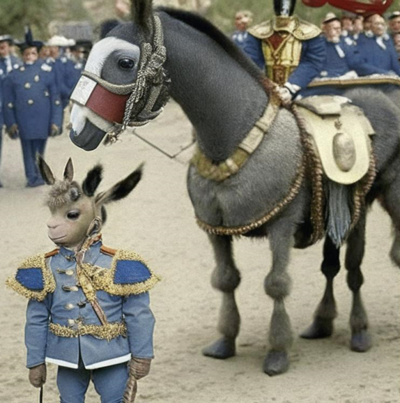 Фантазии ИИ на тему двух ишачков из рассказа