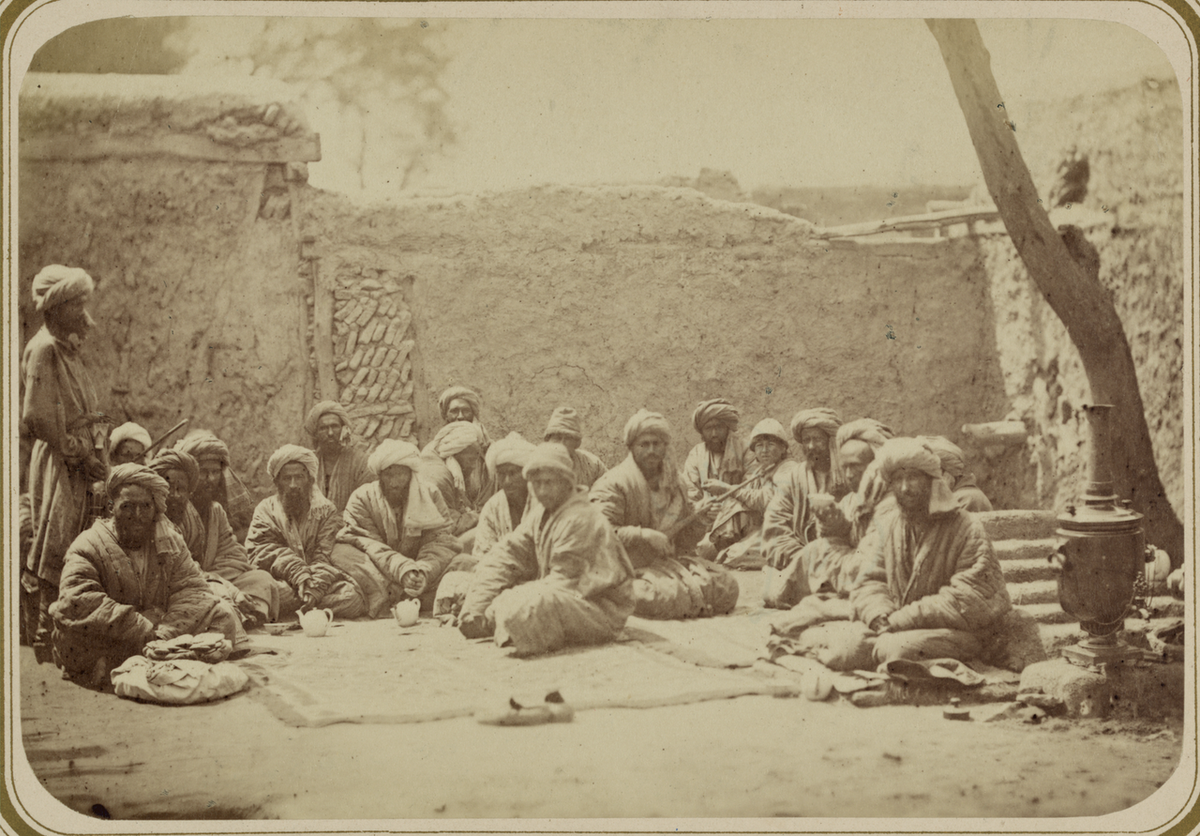 Чайхана в Средней Азии, фотография 1872 года