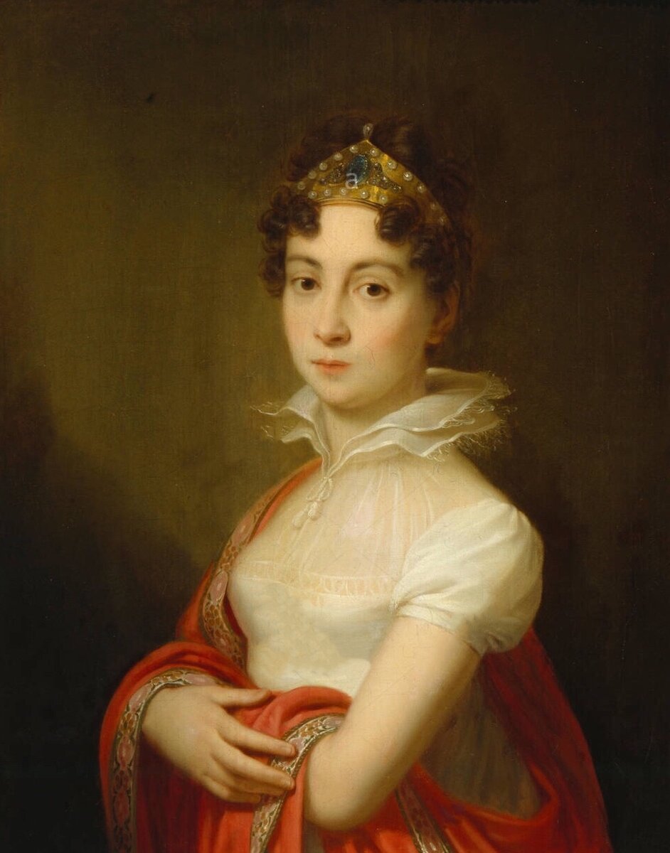 Juvenile portrait of Empress Maria Ludovica (худож.  Johann Baptist von Lampi the Elder)