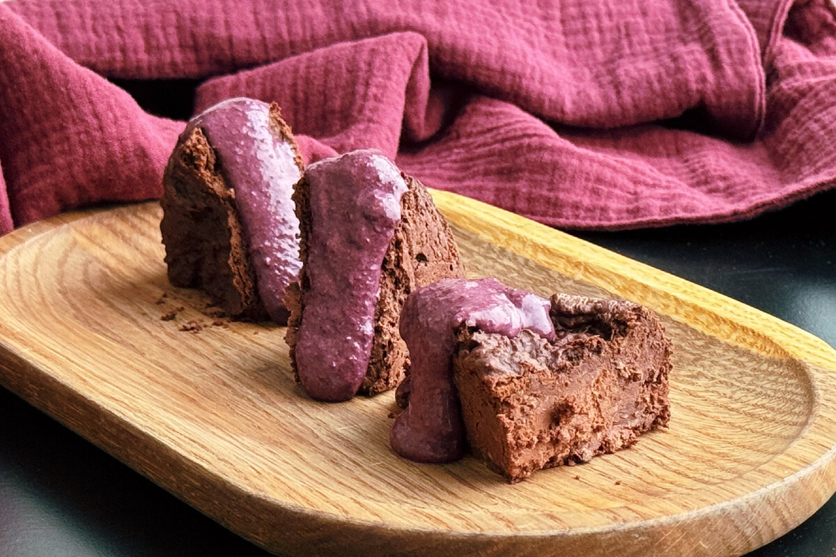 Веганский шоколадный брауни из красной фасоли 