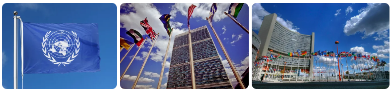 Организация Объединённых На́ций - международная организация, созданная для поддержания и укрепления международного мира и безопасности, а также развития сотрудничества между государствами. ООН считается универсальным форумом, наделённым уникальной легитимностью, несущей конструкцией международной системы коллективной безопасности, главным элементом современной многосторонней дипломатии. Штаб-квартира ООН находится в Нью-Йорке; у ООН также есть дополнительные офисы в Вене, Женеве и Найроби. Международный суд ООН находится в Гааге. Фото из открытых источников.