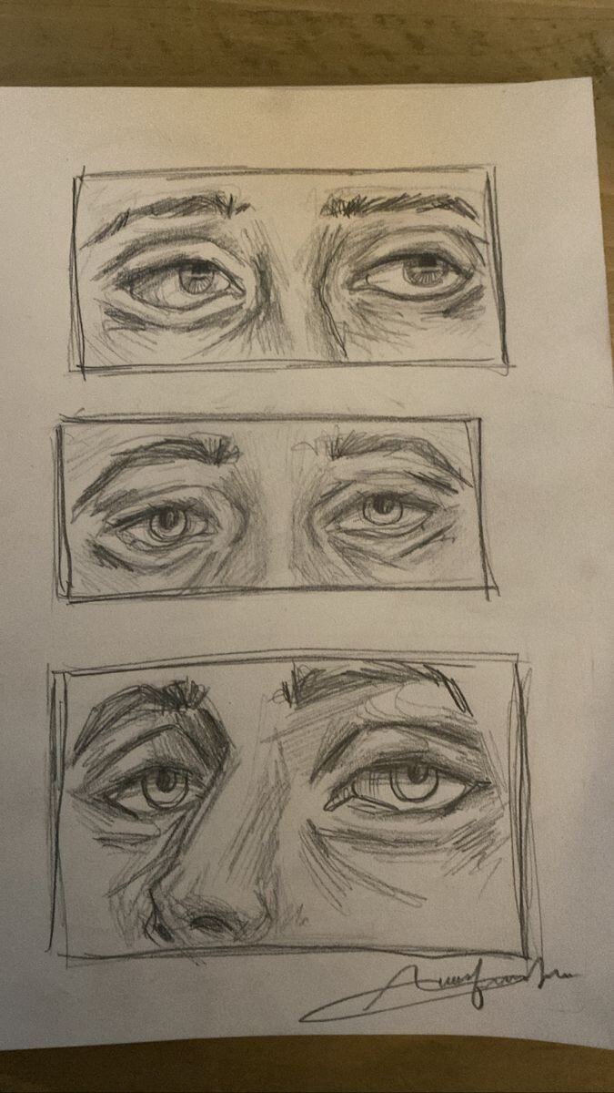 Тренируюсь рисовать глаза