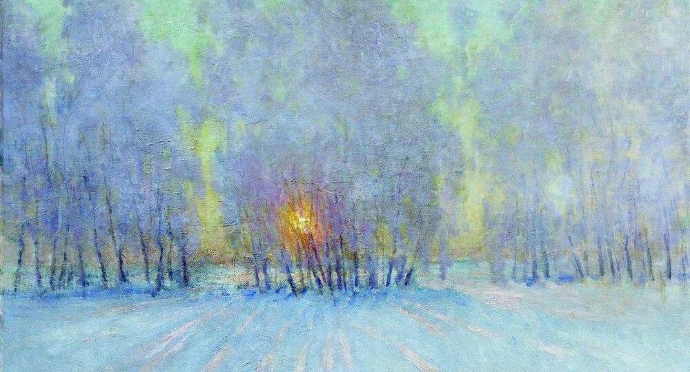 Морозное утро, нежные лучи солнца на картинах И. Грабаря