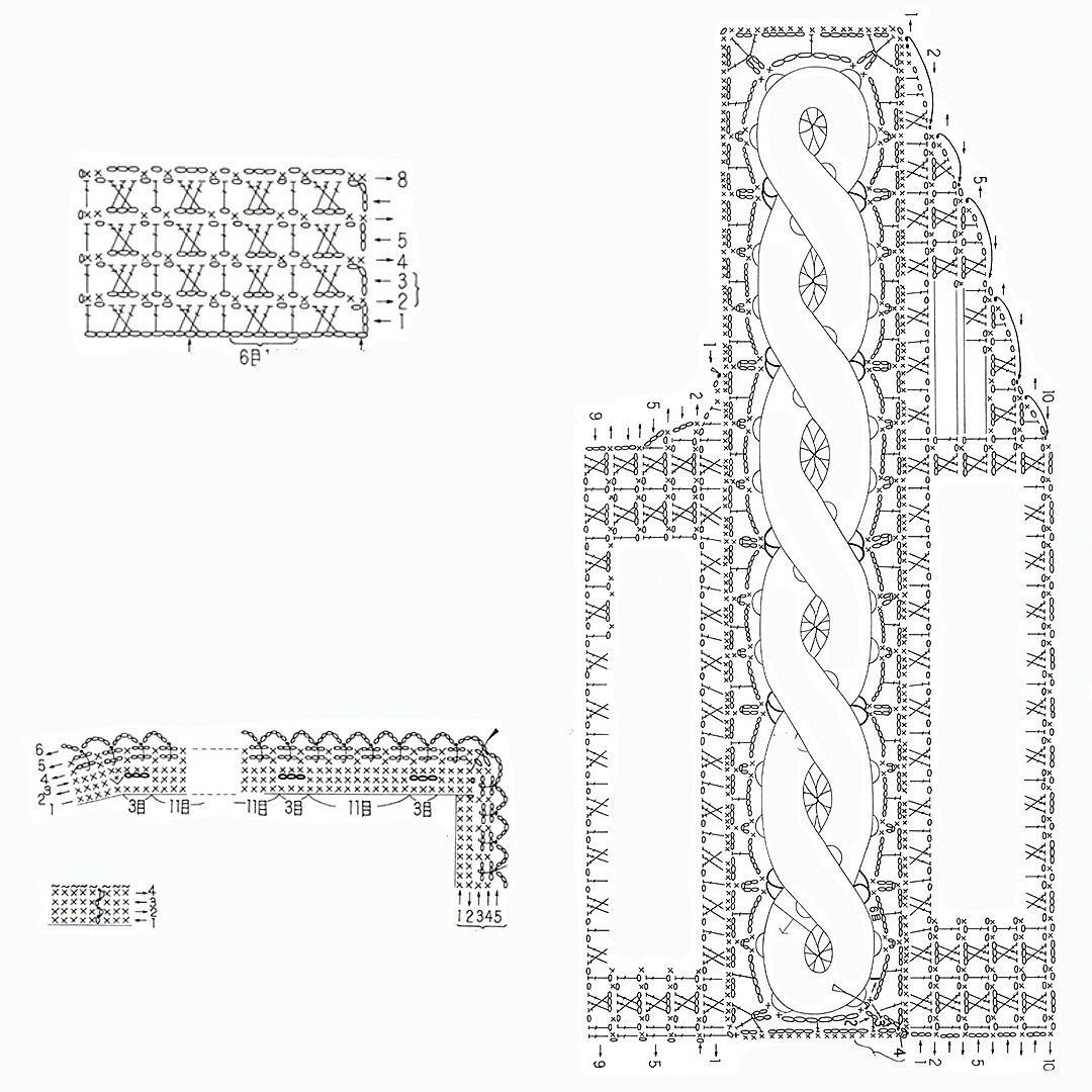 из японского журнала 編んでみようシリーズ