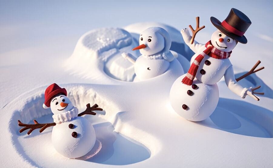 «Дружба снеговиков» - создано с помощью AiSnap