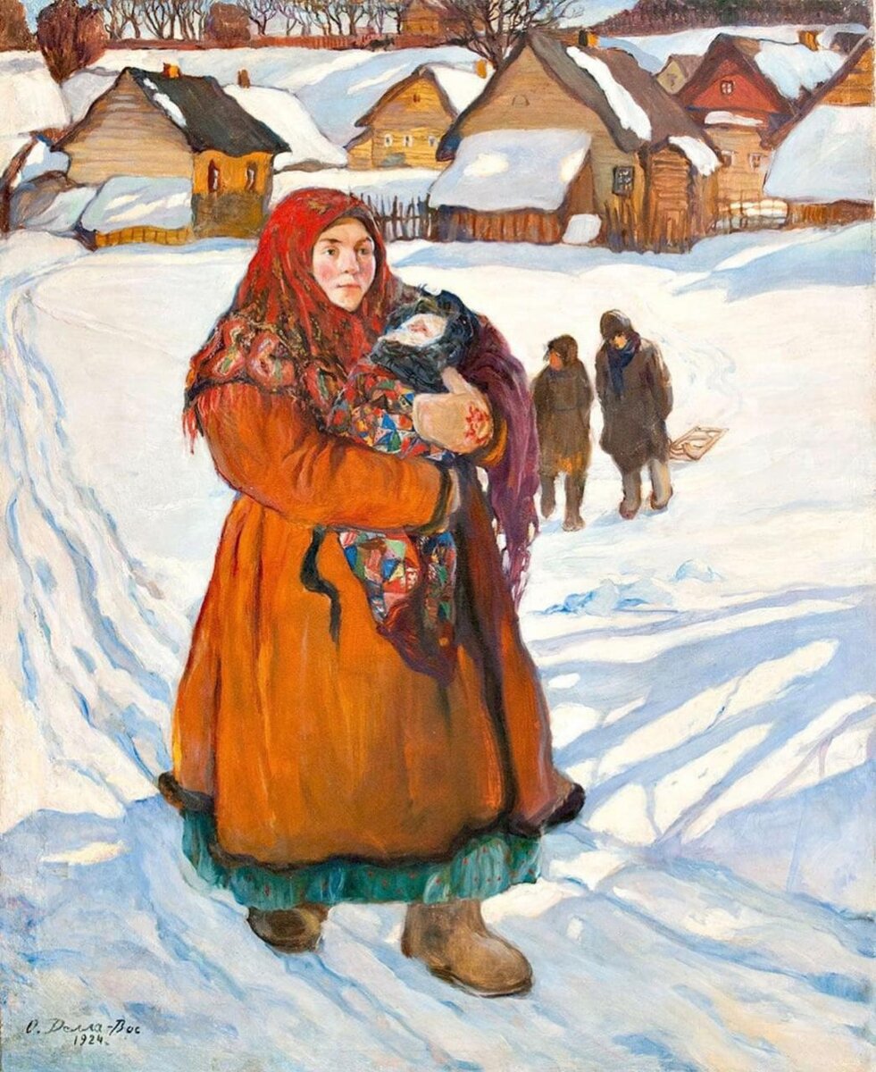  Ольга Делла-Вос-Кордовская. «Юная мать». 1924