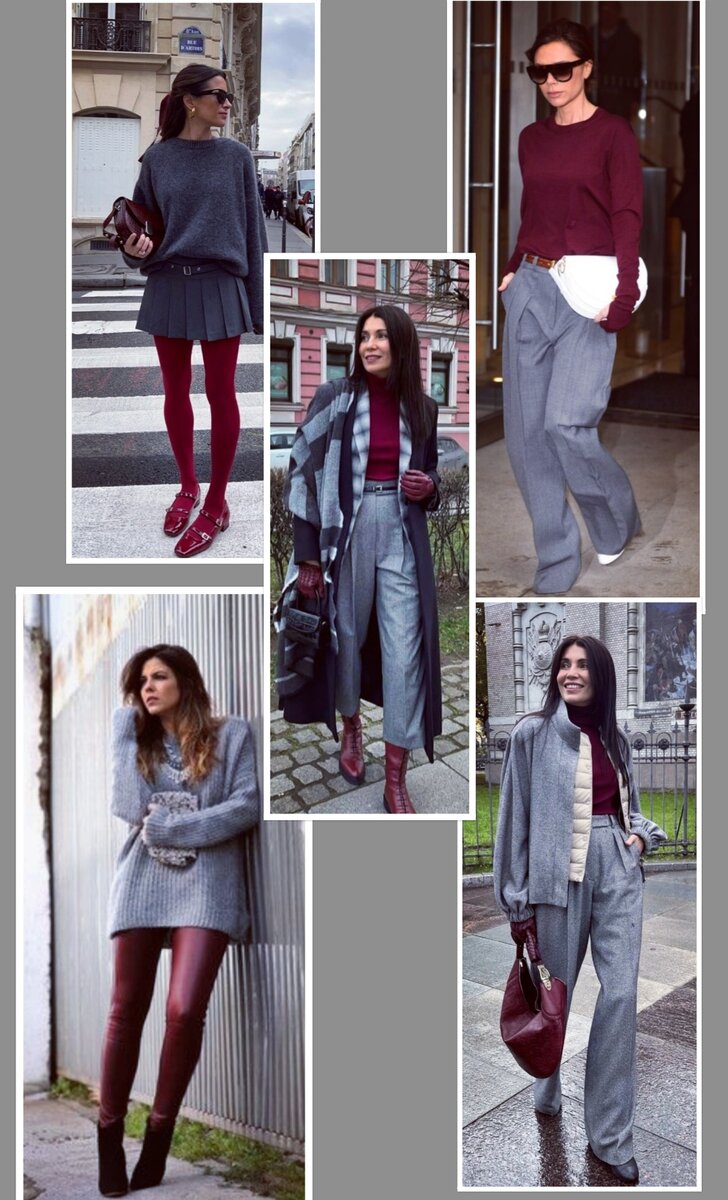pinterest.com                                              Серый + Винный - самое выигрышное сочетание цветов. 