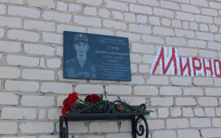   В Сорочинском округе открыли мемориальную доску в честь бойца СВО Дмитрия Турова Кристина Просвиркина