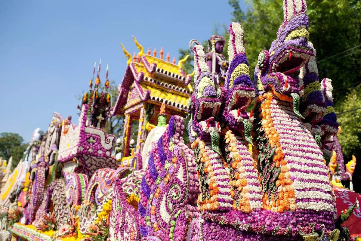 Фестиваль цветов в Таиланде Чиангмай. Праздник цветов (Chiang mai Flower Festival) - Таиланд. Фестиваль цветов Чанг май. Чиангмай фестиваль цветов 2022.