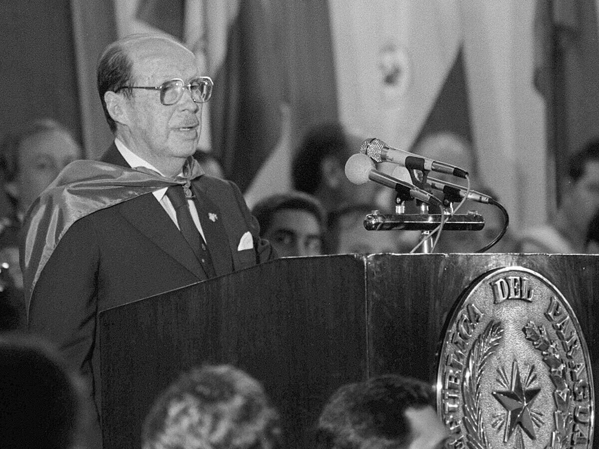 Президент Парагвая Альфредо Стресснер. 1987 год© AP Photo / Eduardo Di Baia