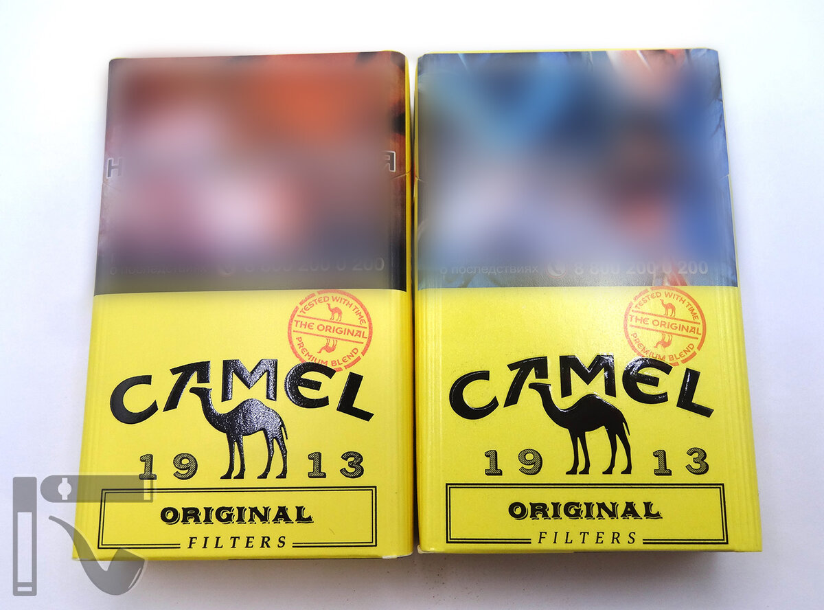 Дубль и оригинальные сигареты Camel Original. Фото: © канал "Уголок Курильщика"