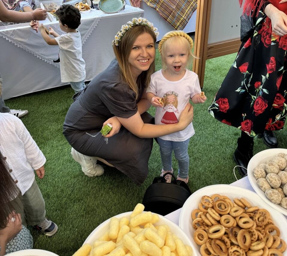 Единственные белорусы на празднике :) 