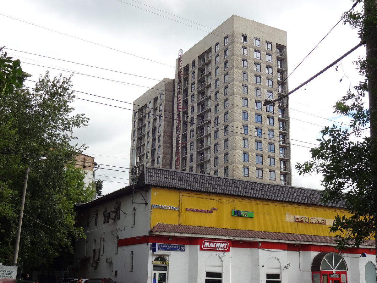 Строительство дома по реновации на улице Юных Ленинцев, 99/1. Фото автора