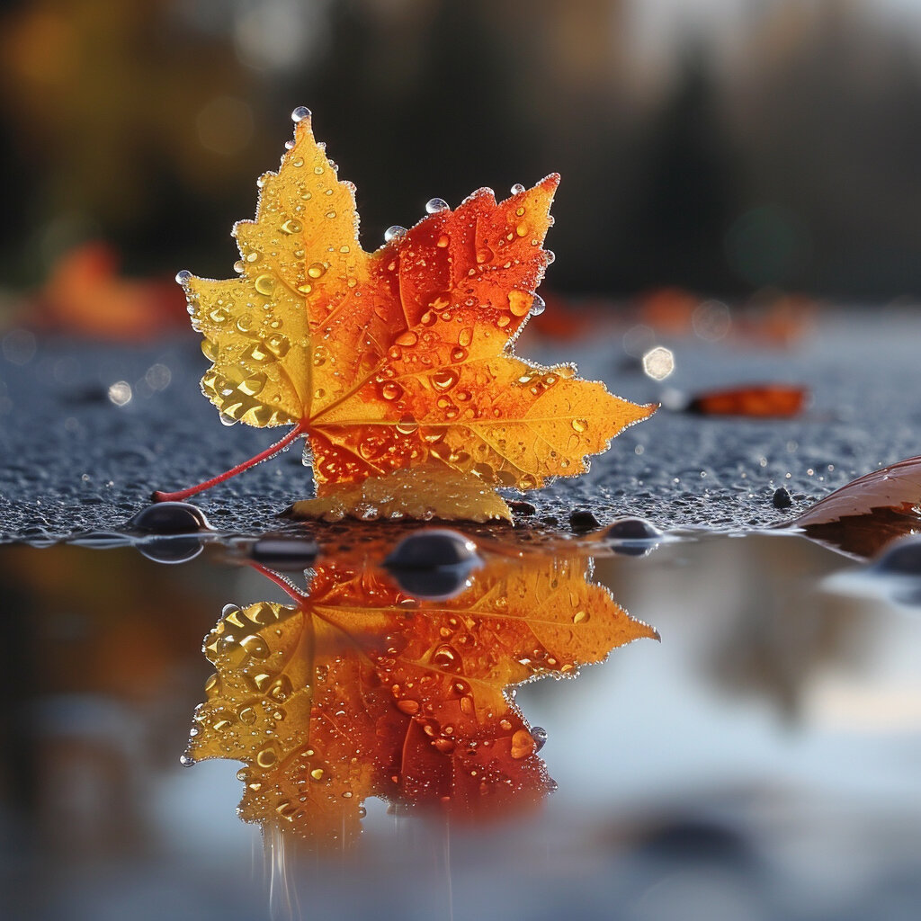 Мир отражается в глади реальности.