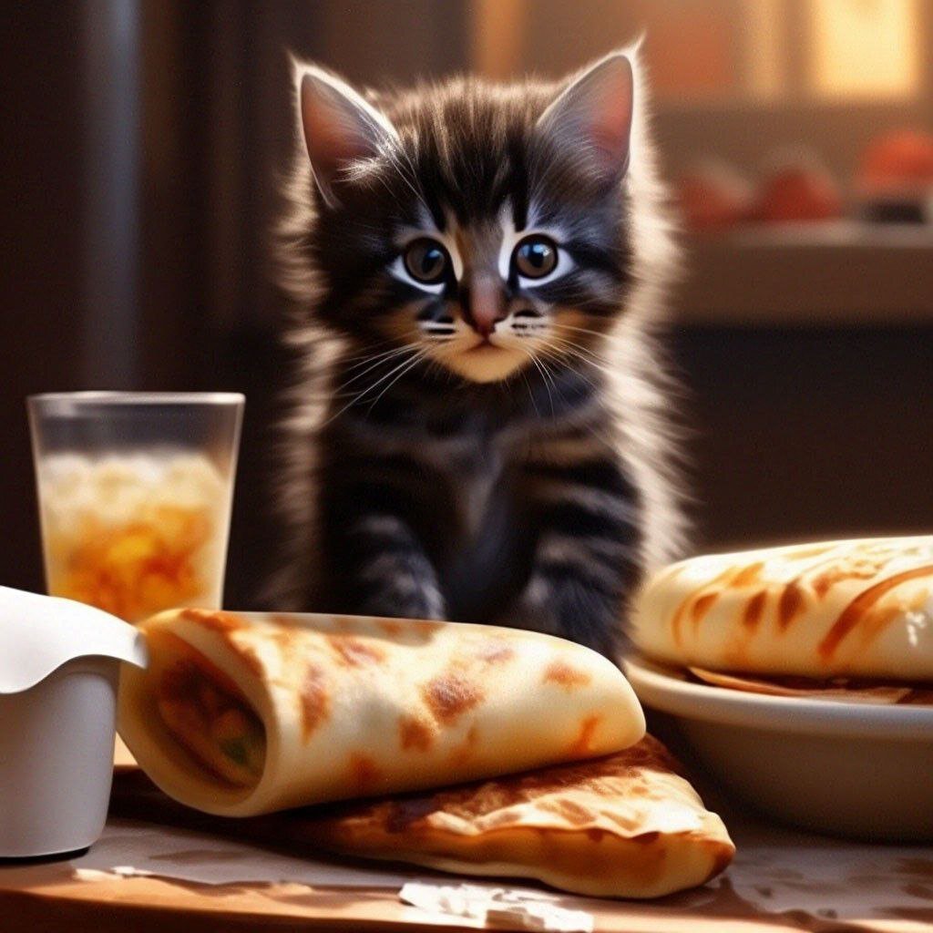 Котенок шаурма