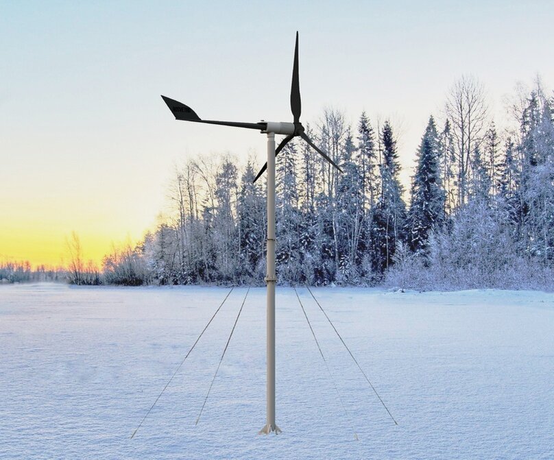 Ветрогенератор горизонтального типа ROSVETRO LT-1 Arctic для северных регионов