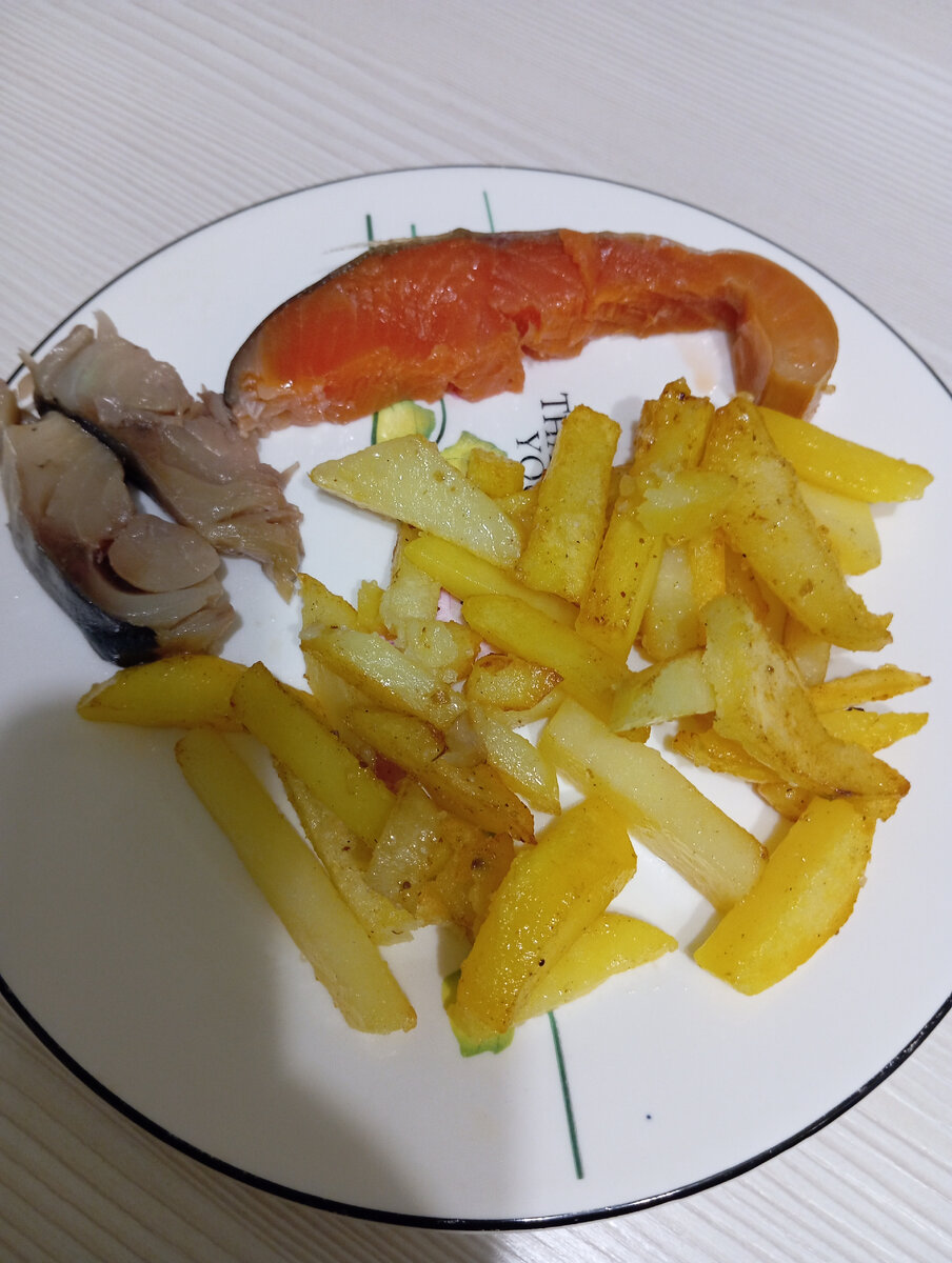 Картошка с рыбой
