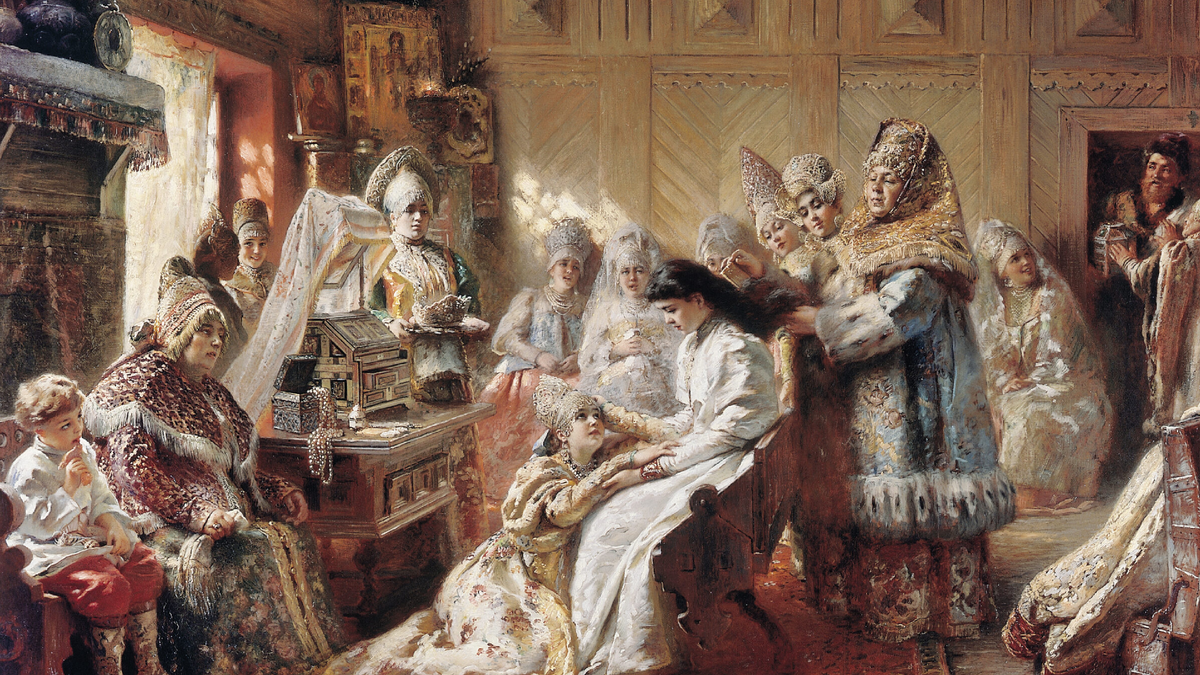 К.Е. Маковский «Под венец», 1890 год