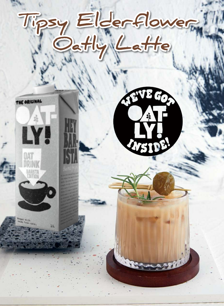 Рецепт недели от Oatly Barista. Айс Латте "Бузина"